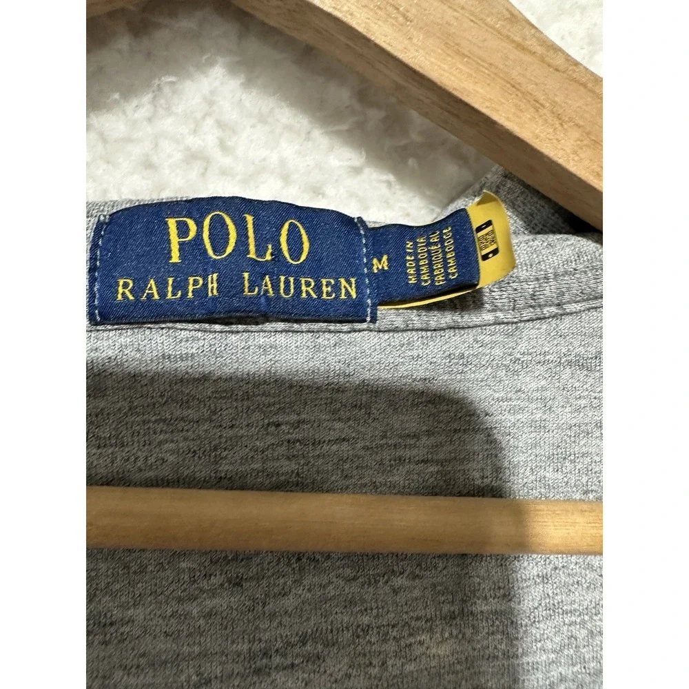 Polo Ralph Lauren Men's Gray Full Zip Hoodie Sweatshirt Size M (175/96A)‎